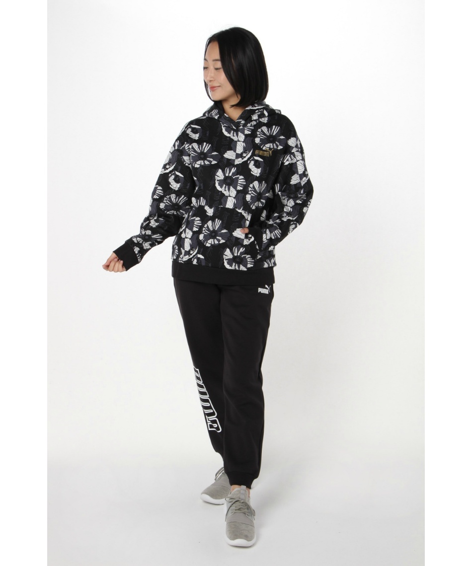プーマ(PUMA) スウェットパーカー ESS+CLSACT総柄 裏起毛PO 684144