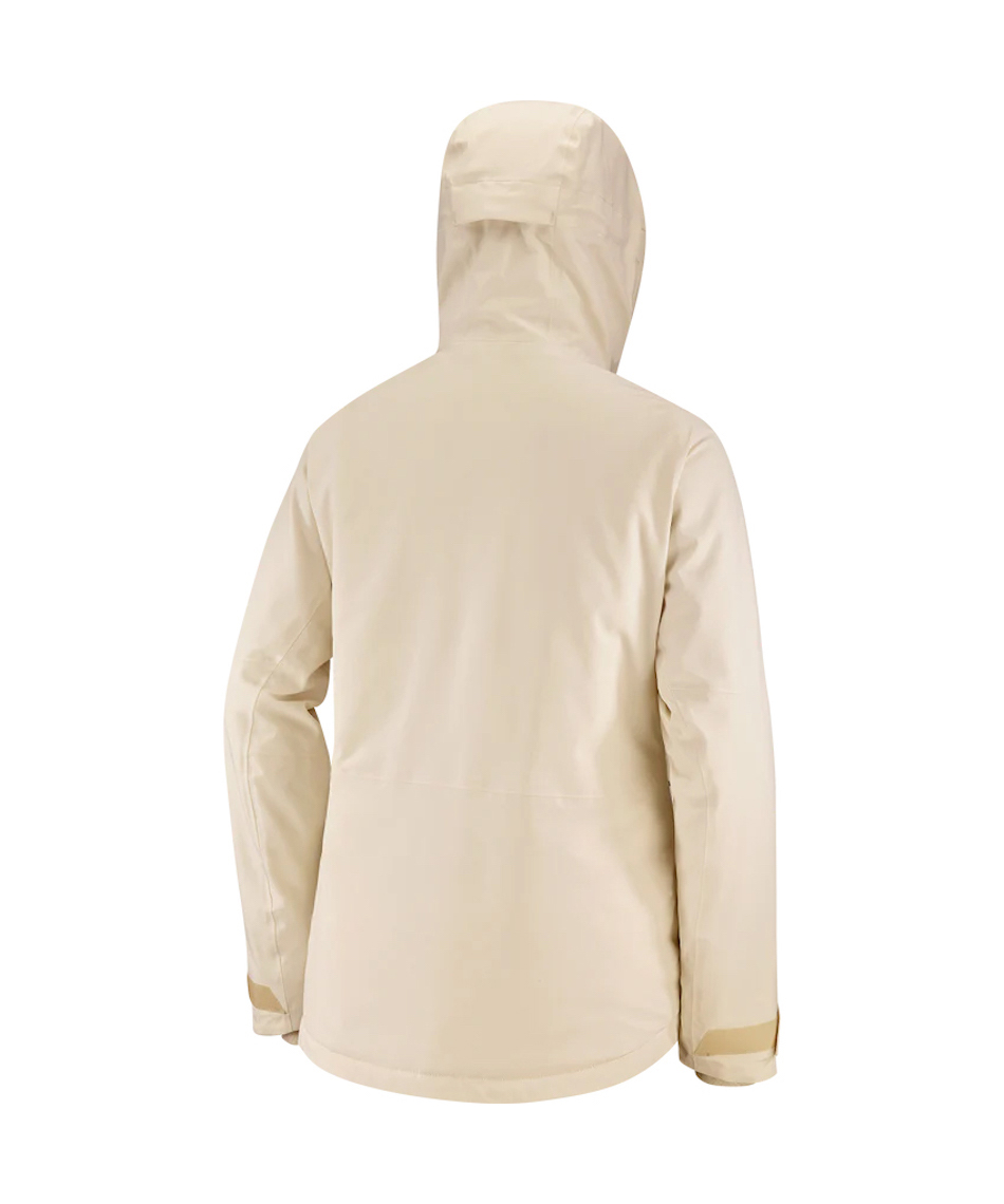 本日限定　thehighlights ジャケット ホワイトベージュ サロモン(SALOMON) スキーウェア ジャケット HIGHLAND JKT W 【国内