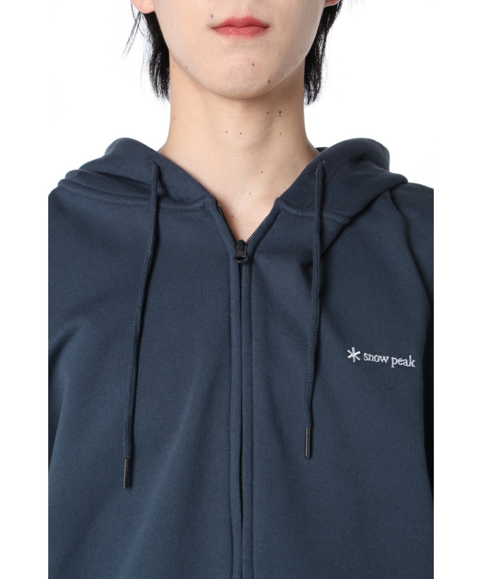 美品✨スノーピーク  peak ファイヤープロテクトパーカー　ネイビー スノーピーク（snow peak）（メンズ）パーカー スウェット ロゴジップ