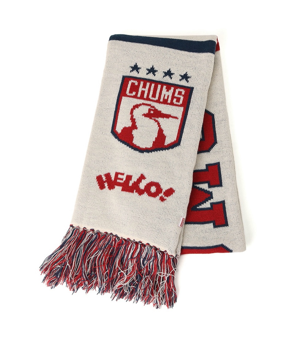 l|Cg61pt 10% OFF^SALE yz`X(CHUMS) lbNEH[}[ `XJbWjbg}t[ CHUMS College Knit Muffler CH09-1329 Y fB[X White F