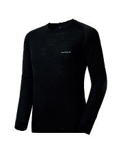 アンダーウェア 長袖 スーパーメリノウール L.W. ラウンドネックシャツ