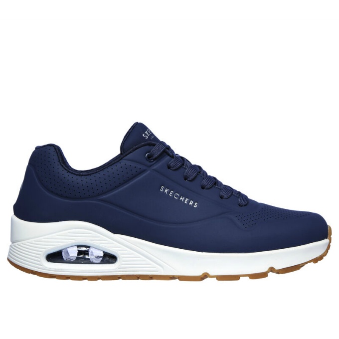 【期間限定送料無料】スケッチャーズ SKECHERS ウォーキングシューズ メンズ ウノ スタンド オン エア 52458-NVY