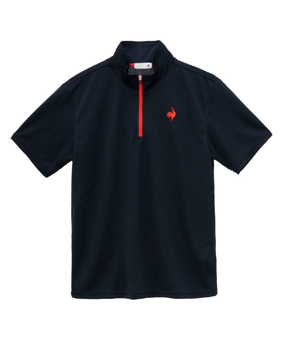 プラダ　半袖　ポロシャツ　ラバーロゴ　ハーフジップ　カーキ　S ストレッチ PRADA SPORT rubber logo S/S polo shirt 2018 プラダスポーツ