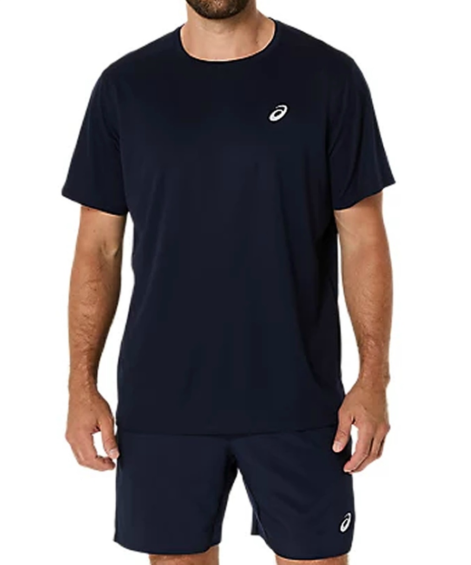 ASICS Tシャツ&ランニングパンツ(M) アシックス(asics) ランニングウェア Tシャツ 半袖 ASICS SILVER SS