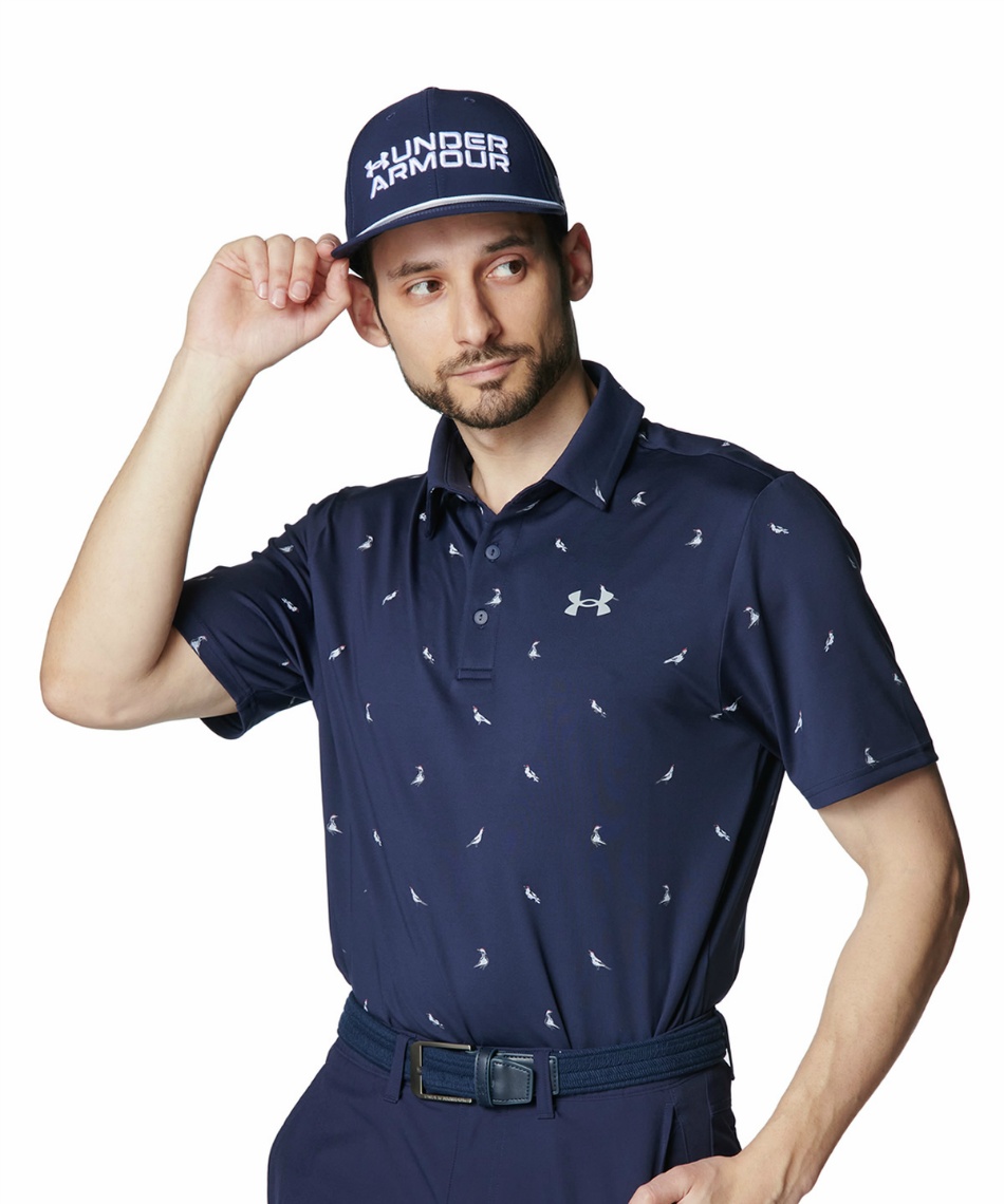 アンダーアーマー(UNDER ARMOUR) ゴルフウェア ポロシャツ 半袖 UA Playoff 3.0 Printed Polo ...