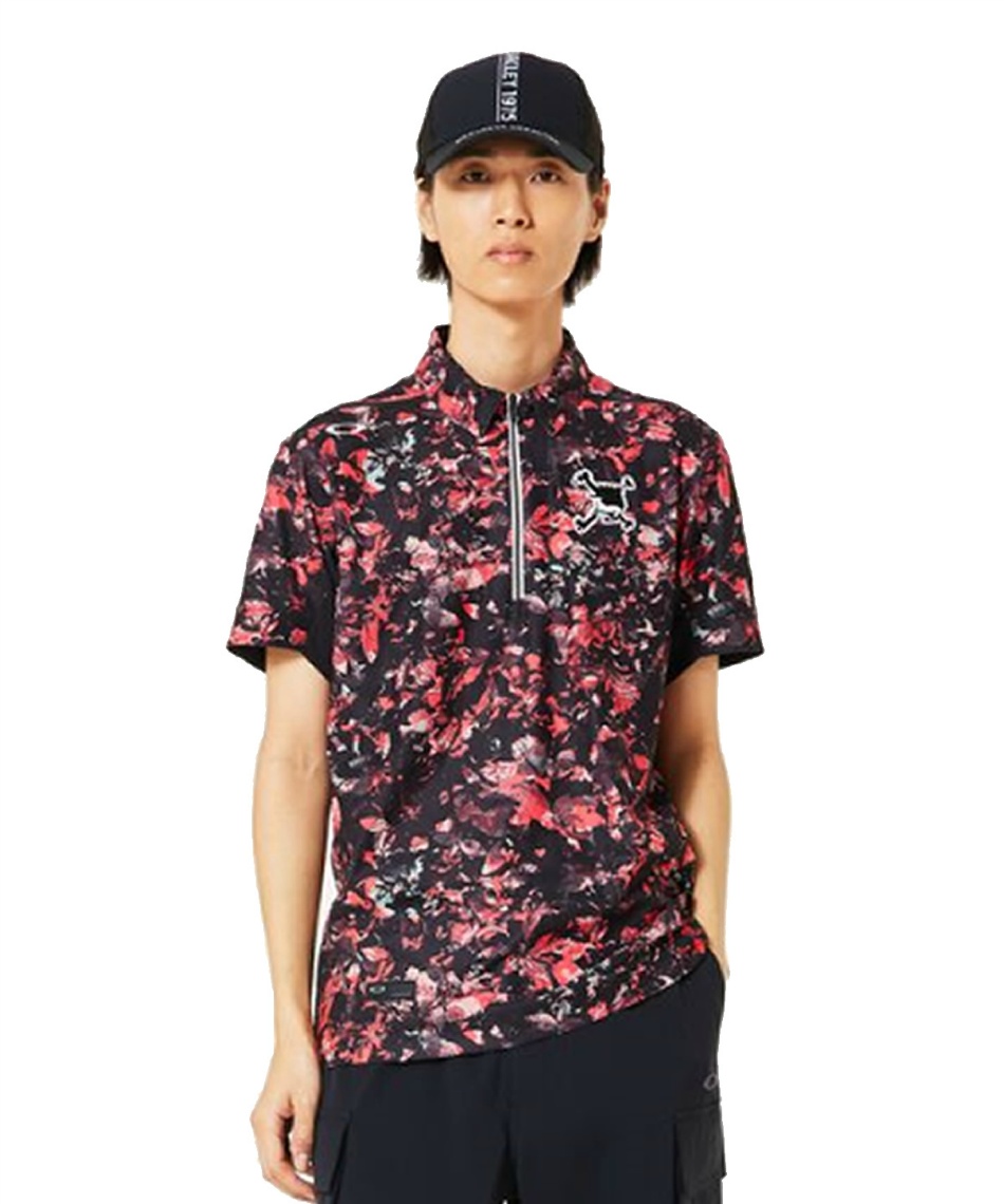 ゴルフウェア ポロシャツ 半袖スカルグラフィック半袖ポロFOA407598