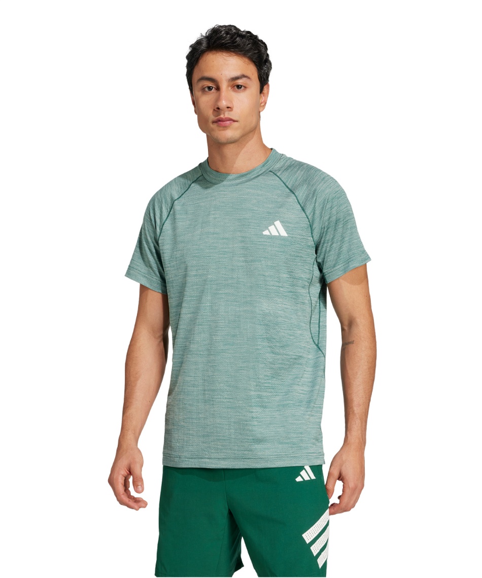 アディダス(adidas) Tシャツ 半袖 GYM ジム + ジャカード機能Tシャツ