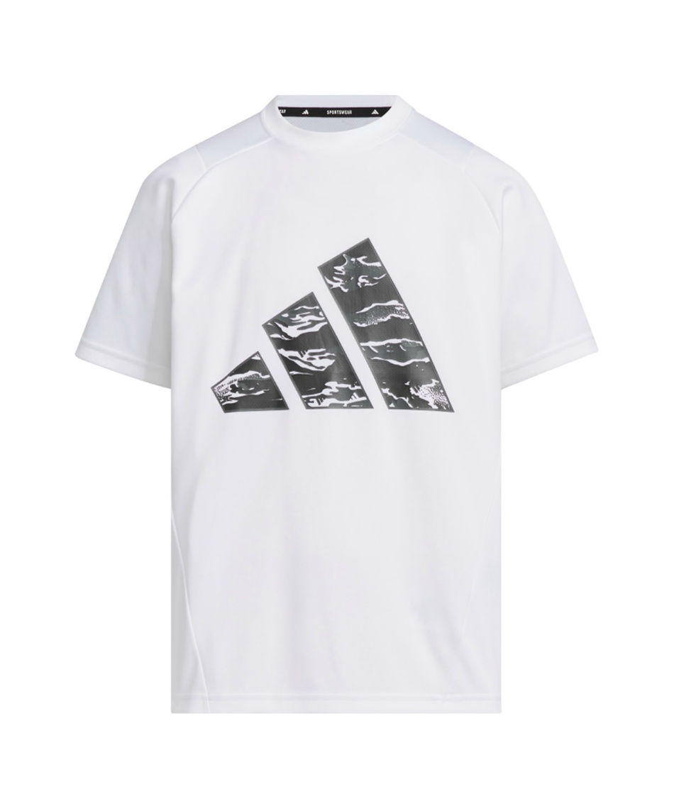 Tシャツ 半袖 キッズ エッセンシャルズ 3バー カモ柄 半袖Tシャツ