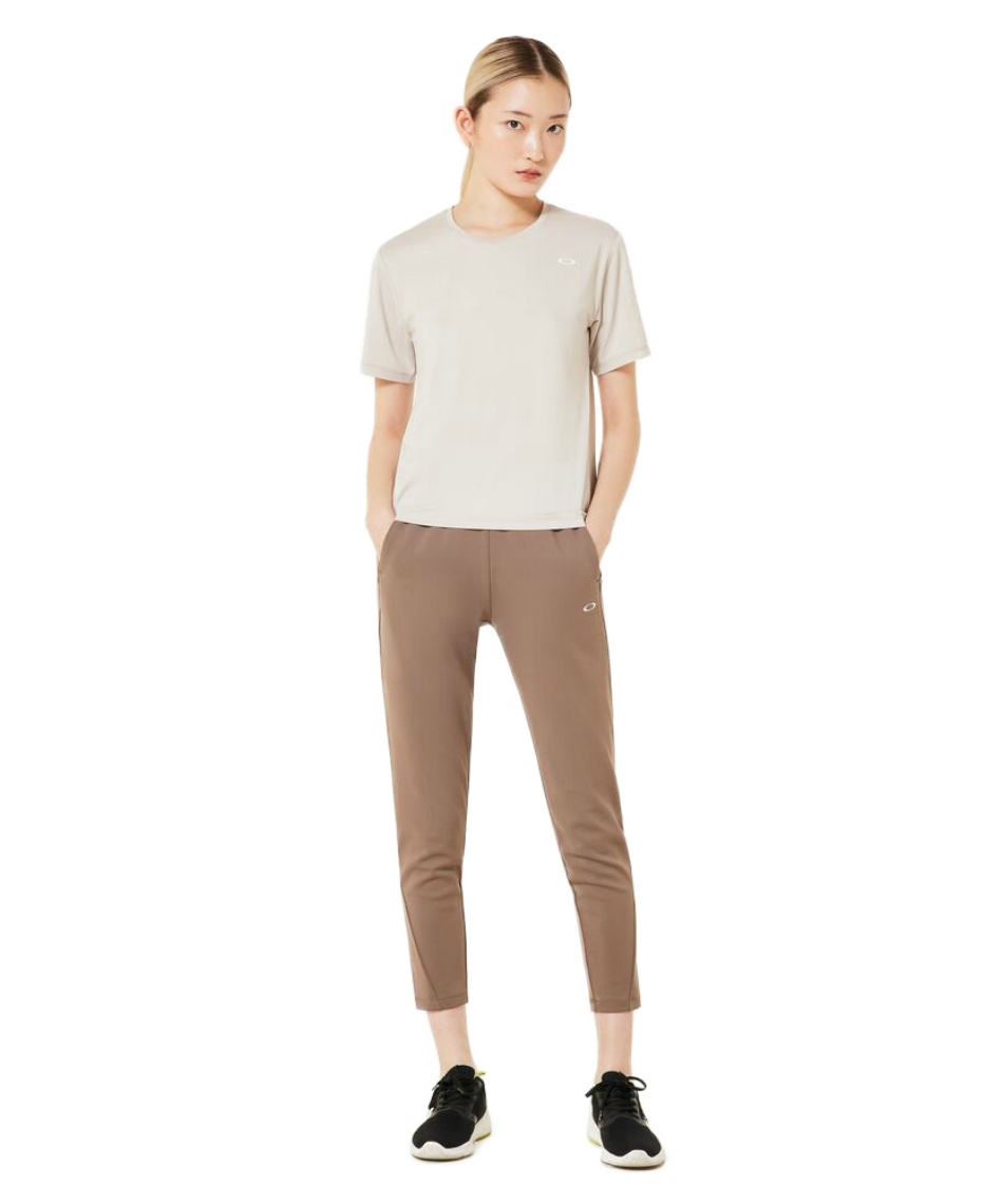 OAKLEY オークリー ヘンリーネック tシャツ 半袖 ワンポイント ブラウン Oakley - OAKLEY オークリー ヘンリーネック tシャツ 半袖 ワン