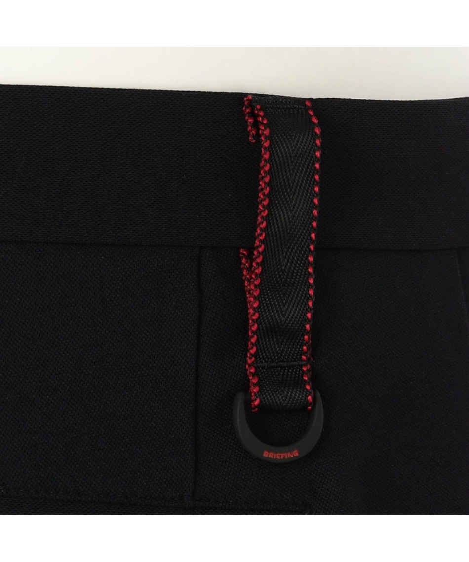 BRIEFING ブラックショートパンツ　M WOMEN'S HIGH WAIST PLEATED SHORT PANTS（ウイメンズハイ