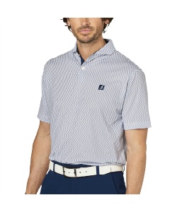 FootJoy - 美品 FootJoy フットジョイ FJ 高機能 半袖 ポロシャツ XL グレー FootJoy フットジョイ メンズ チョークストライプ半袖ブレード