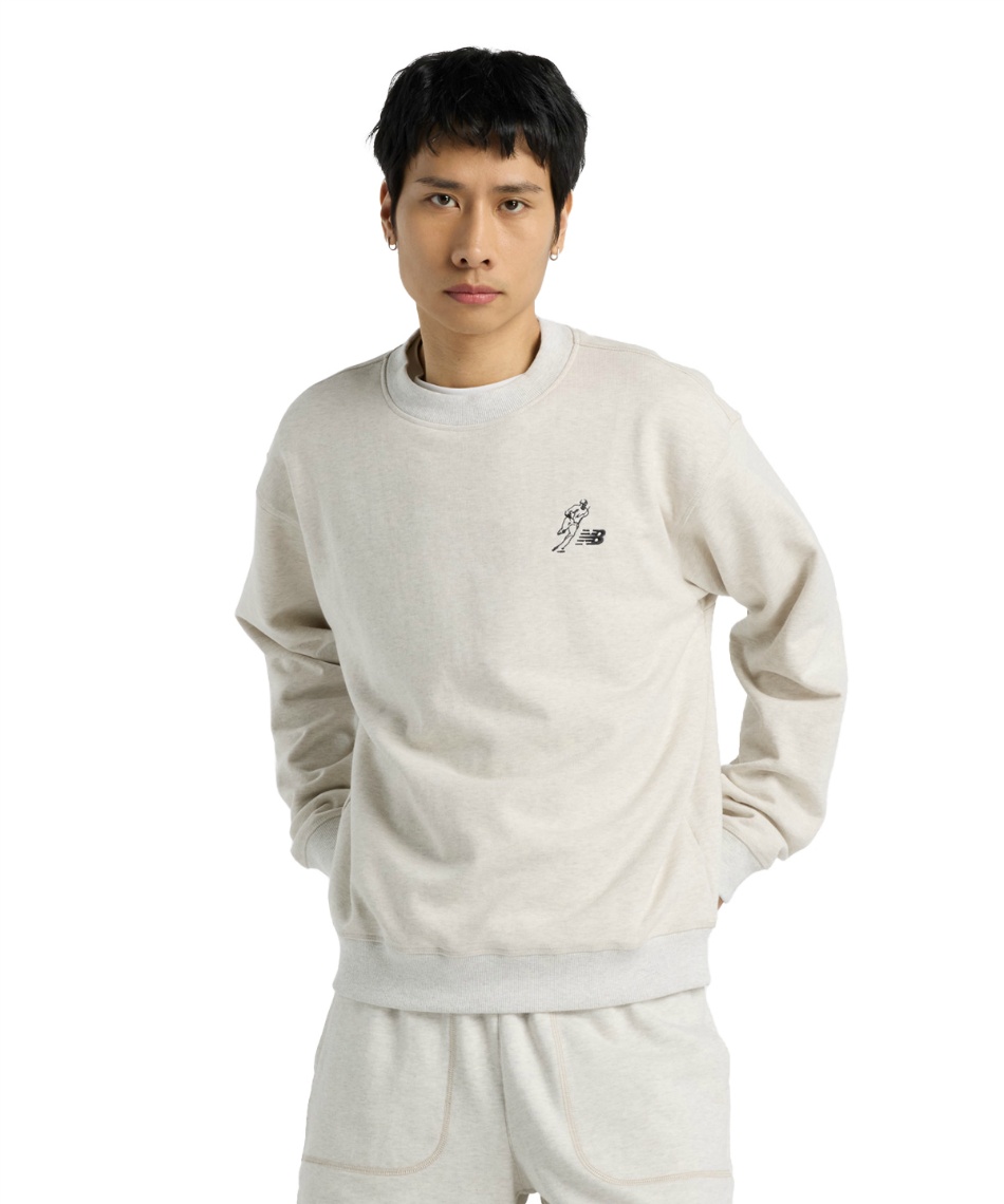 獲得ポイント112pt 5% OFF/SALE 【送料無料】ニューバランス(new balance) 野球 スウェットジャケット S O フレンチテリークルー MT51735 メンズ レディース OTH XL
