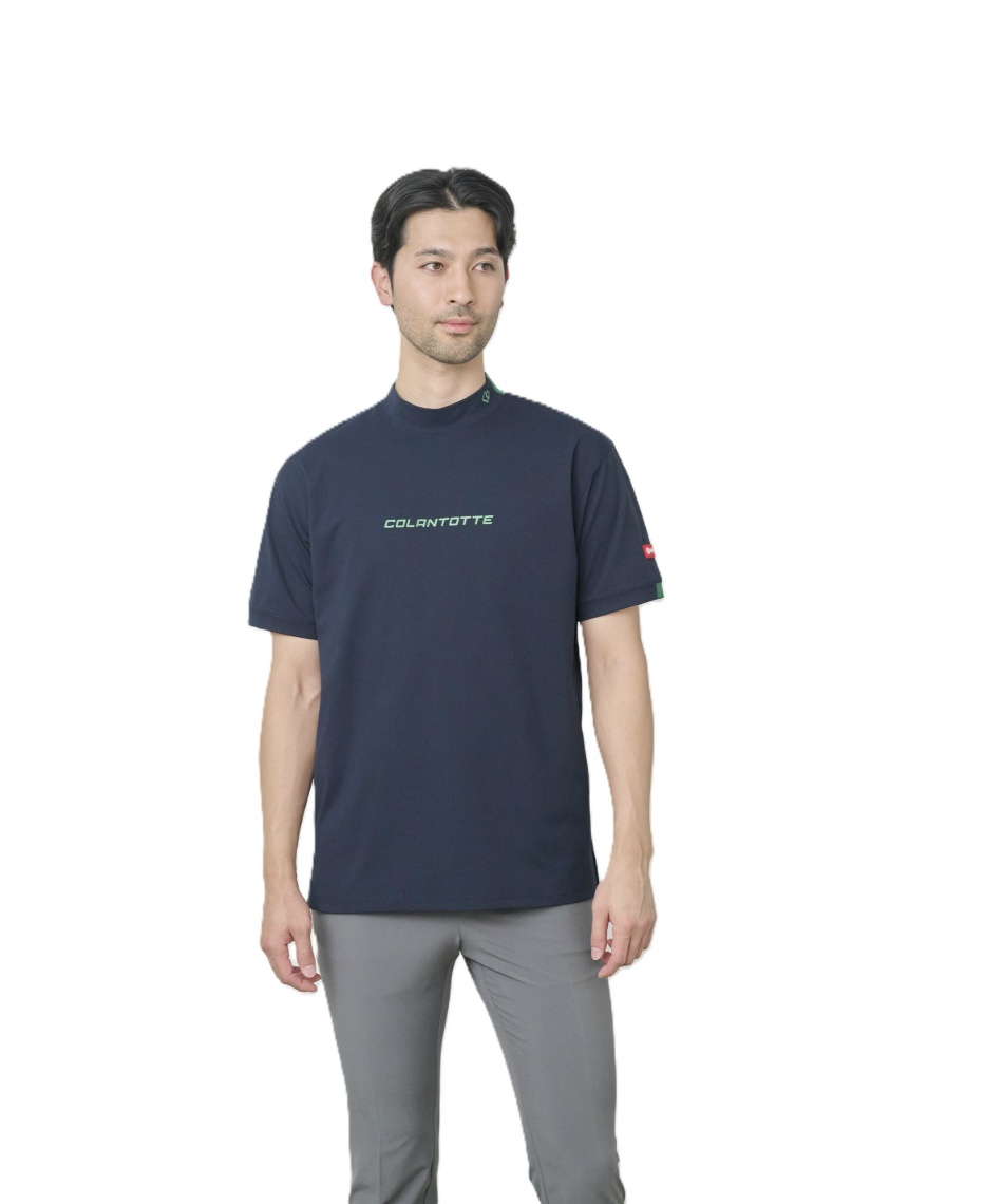 獲得ポイント54pt 30% OFF/SALE 【送料無料】コラントッテ(Colantotte) ゴルフウェア 半袖シャツ リカバリーモックネック半袖シャツ DBDAG 【2025年度春夏モデル】 メンズ ネイビー L