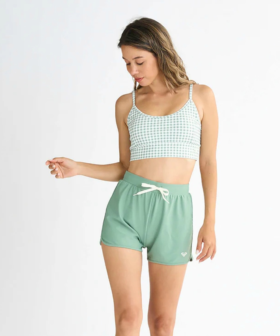 ROXY ロキシー 4点 セット ビキニ ビーチウェア トップス ロングパンツ ROXY 水着 4点セット レディース ロキシー PICNIC GINGHAM