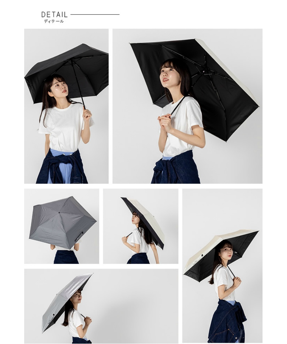 日傘 折り畳み 晴雨兼用 折り畳み傘 IZAライト＆スリム 55 ZA007 雨傘