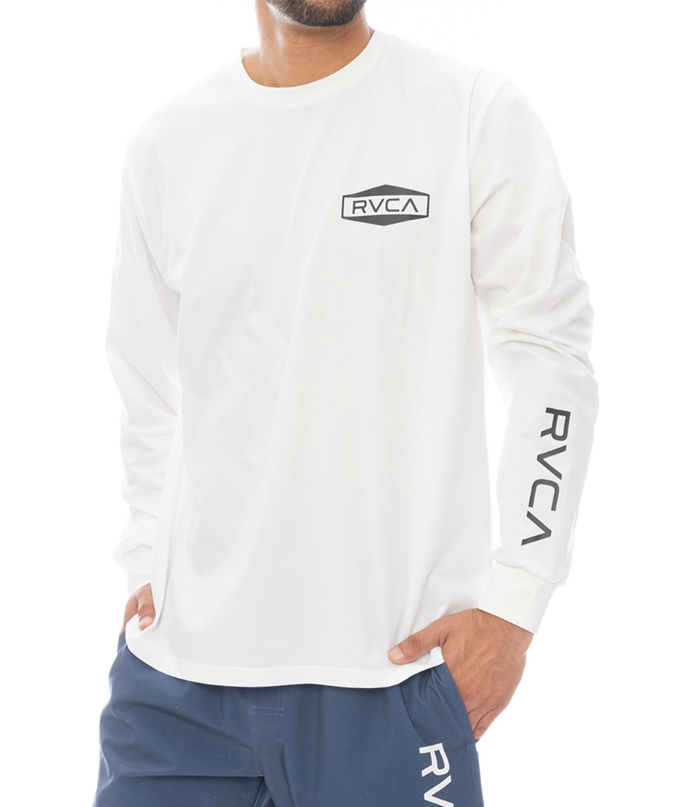 �l���|�C���g81pt �y���������z���[�J(RVCA) ���b�V���K�[�h ���� L S���b�V��T�V���c BF041877 �����Y WHT L