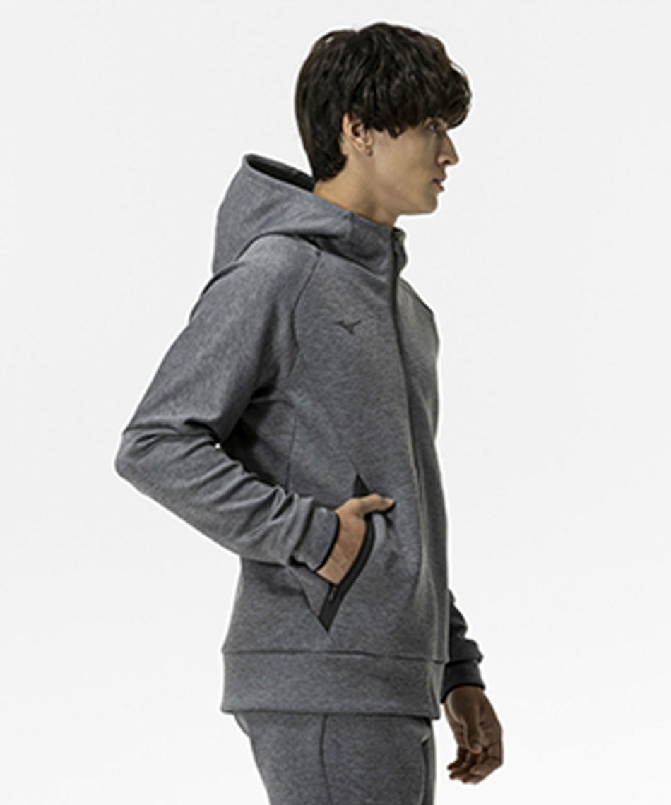 △ ミズノ(MIZUNO) スウェットパーカー ストレッチスウェットフーディ