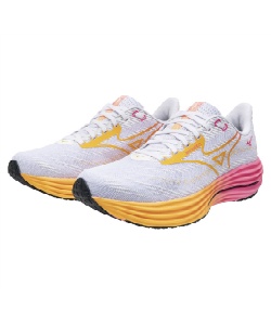 獲得ポイント154pt 3% OFF/SALE 【送料無料】ミズノ(MIZUNO) ランニングシューズ ウエーブライダー 29 J1GC259302 メンズ WH/OR−PI 28.0