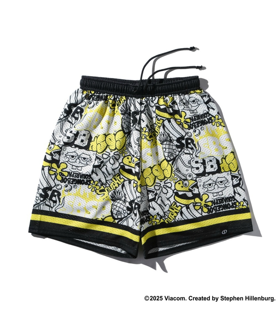 SPALDING スポンジボブ Tシャツ （160）バスパン（150）セット スポルディング(SPALDING) バスケットボール ハーフパンツ スポンジ