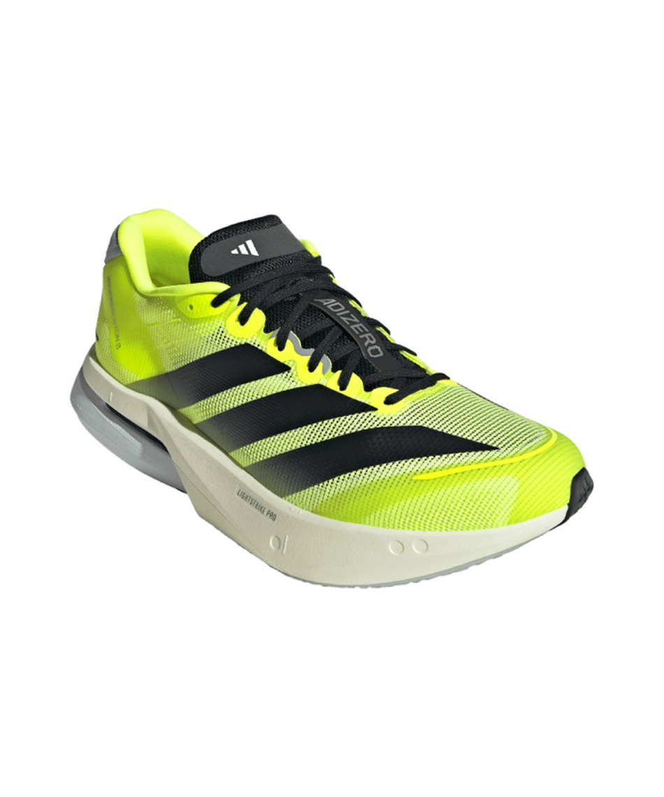 アディゼロボストン13 イエロー／ブラック　27cm ランニングシューズ アディゼロ ボストン 13 Adizero Boston 13 JS4933