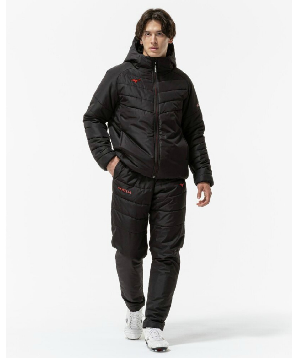 美品　MIZUNO（ミズノ）モレリア ダウン 中綿パデッドウォーマーパンツ MIZUNO（ミズノ） メンズ 上下 中綿ジャケット 中綿パンツ モレリア パ