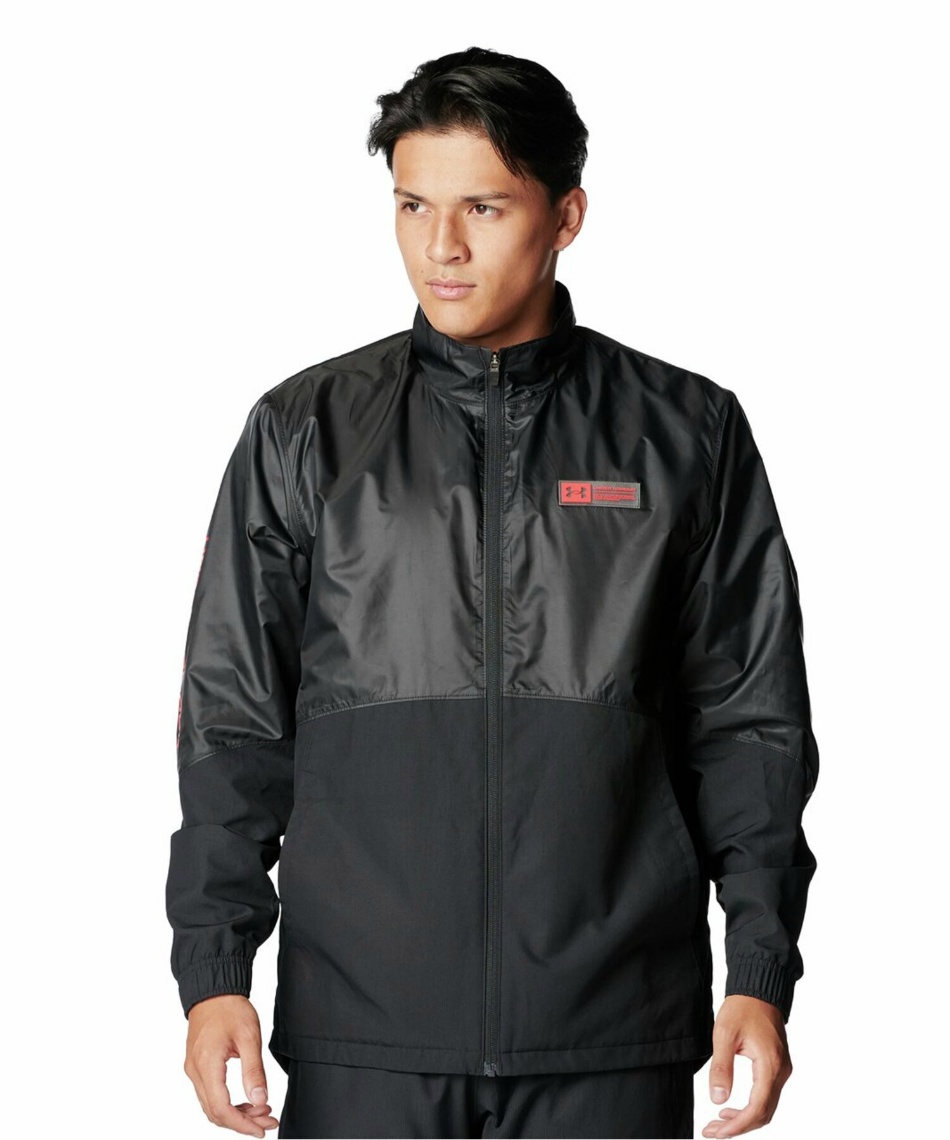 ウインドブレーカー ジャケット UAトリコット ラインド ウーブン