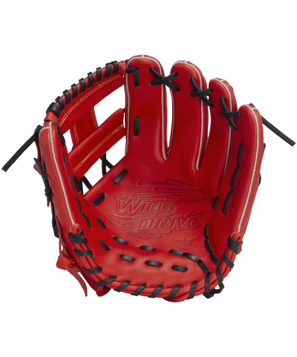 ソフトボールグローブ 内野手 ソフトボール用WILL DRIVE RED IBE