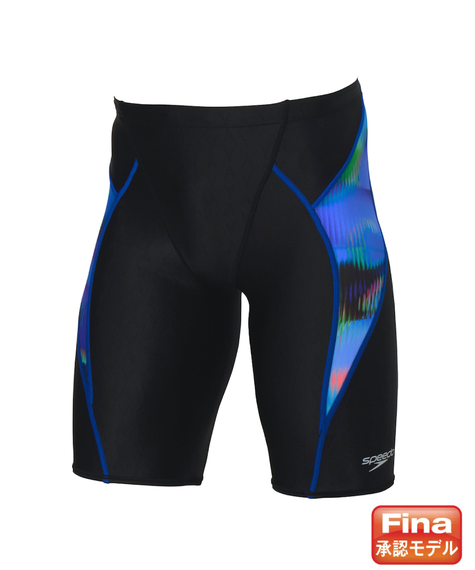 うみ Men's HyperBoom V-Cut Jammer Black/Blue | Speedo UK