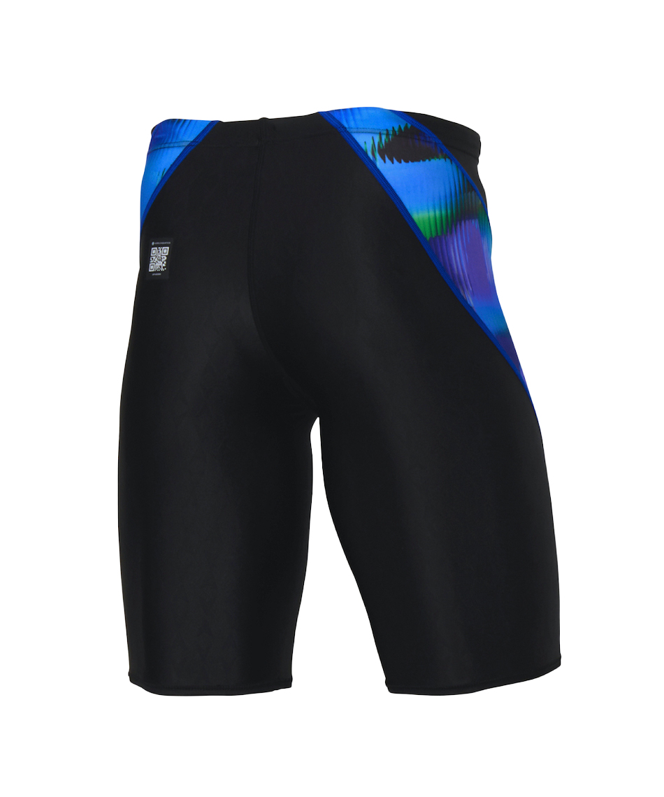うみ Men's HyperBoom V-Cut Jammer Black/Blue | Speedo UK
