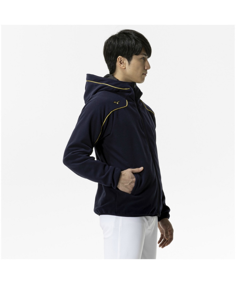 ミズノ(MIZUNO) 野球 フリース パーカー フリースフーディ 厚手