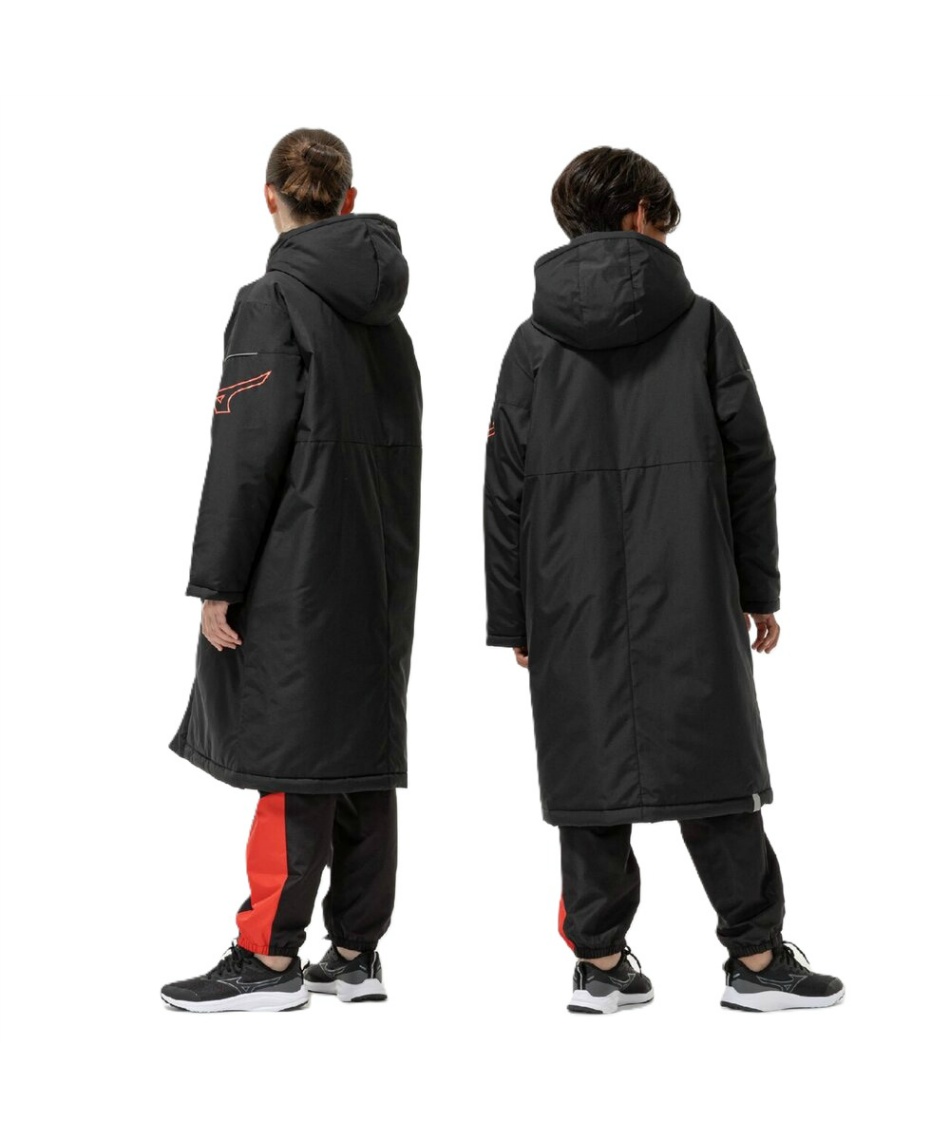 美品✨mizuno CUTTER SPORTS ベンチコート　中綿　防寒　厚手 MIZUNO（ミズノ） 中綿 ベンチコート メンズ 大きいサイズ 撥水 フード