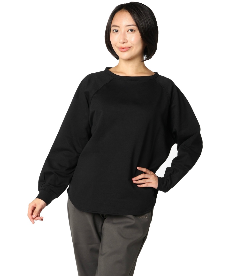 スウェット トレーナー デュラブルニット長袖 ボートネックT