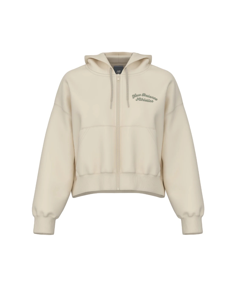 new balance ゴルフ 裏フリース スクエアキルト フルジップフーディー