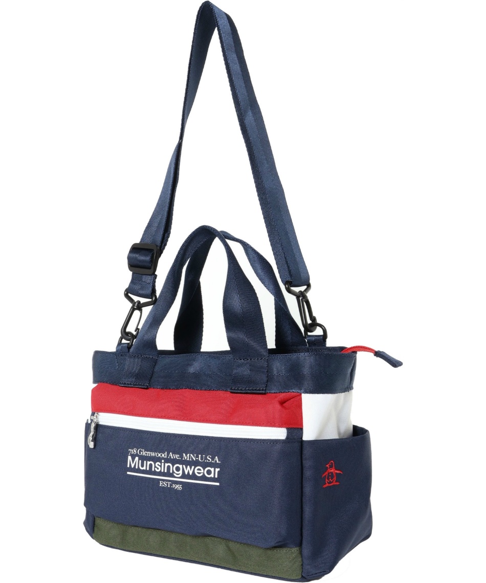 マンシング(Munsingwear) ラウンドバッグ マルチカラーカートバッグ