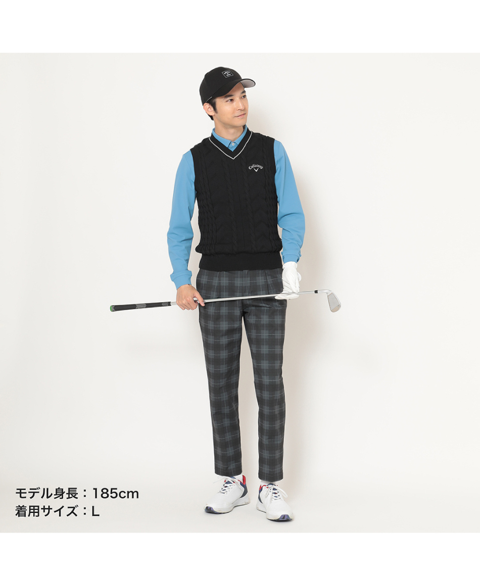 キャロウェイ(Callaway) ゴルフウェア ニットベスト Vネックケーブル