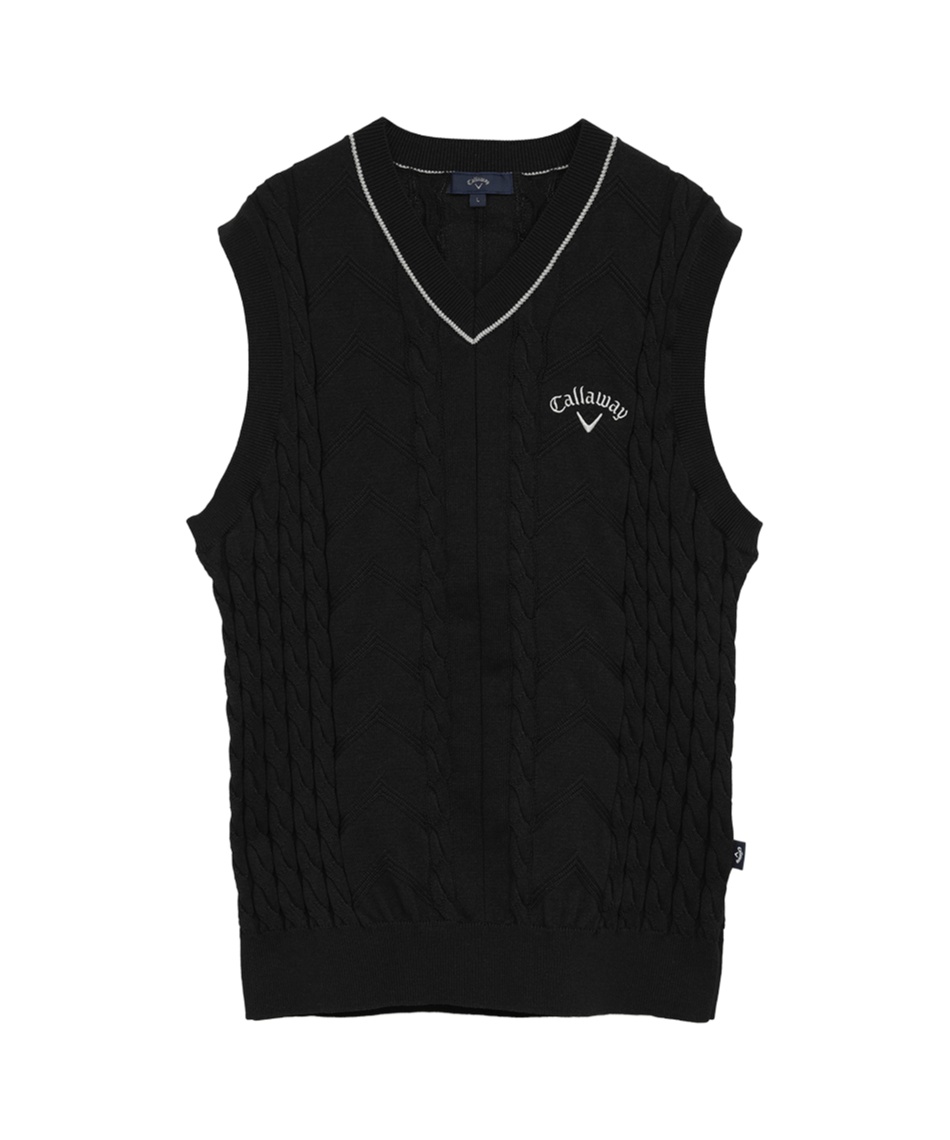 キャロウェイ(Callaway) ゴルフウェア ニットベスト Vネックケーブル