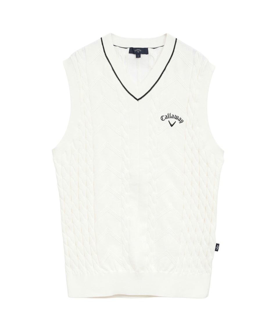 キャロウェイ(Callaway) ゴルフウェア ニットベスト Vネックケーブル