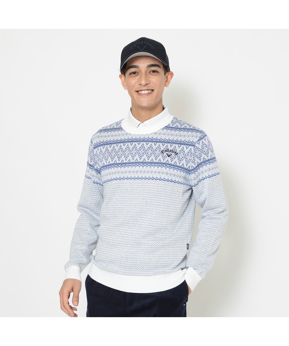 キャロウェイ(Callaway) ゴルフウェア セーター ノルディック柄クルー