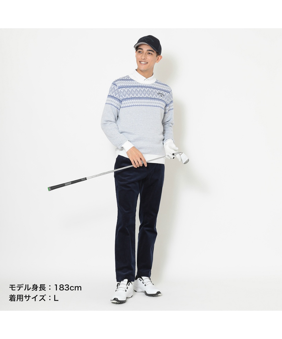 キャロウェイ(Callaway) ゴルフウェア セーター ノルディック柄クルー
