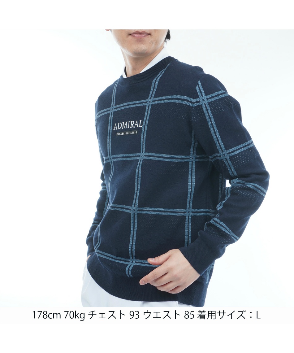 アドミラル(Admiral) ゴルフウェア セーター ウィンドウペンクルー