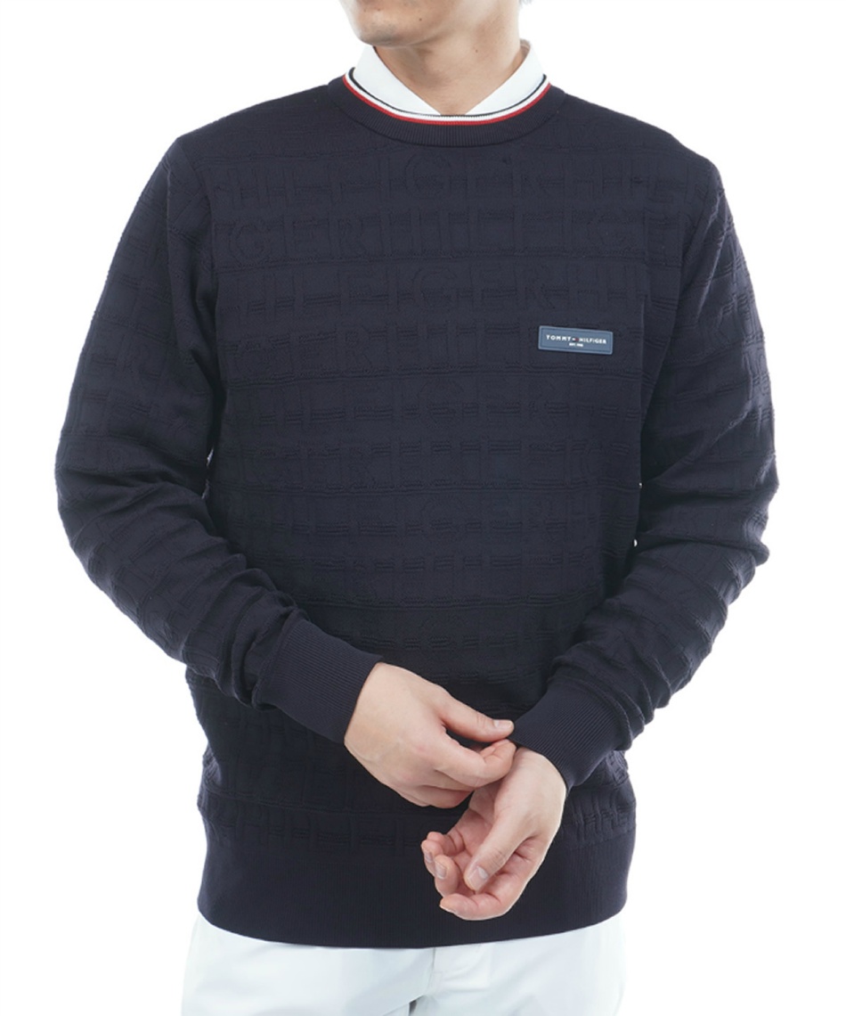 l|Cg150pt yzg~[qtBK[St(TOMMY HILFIGER GOLF) StEFA Z[^[ SWK[h N[lbNjbg THMA564 y2025NH~fz Y 30NVY L