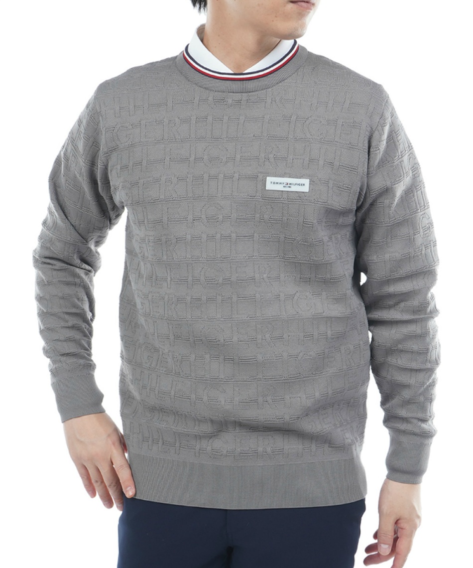 l|Cg150pt yzg~[qtBK[St(TOMMY HILFIGER GOLF) StEFA Z[^[ SWK[h N[lbNjbg THMA564 y2025NH~fz Y 15LGR M