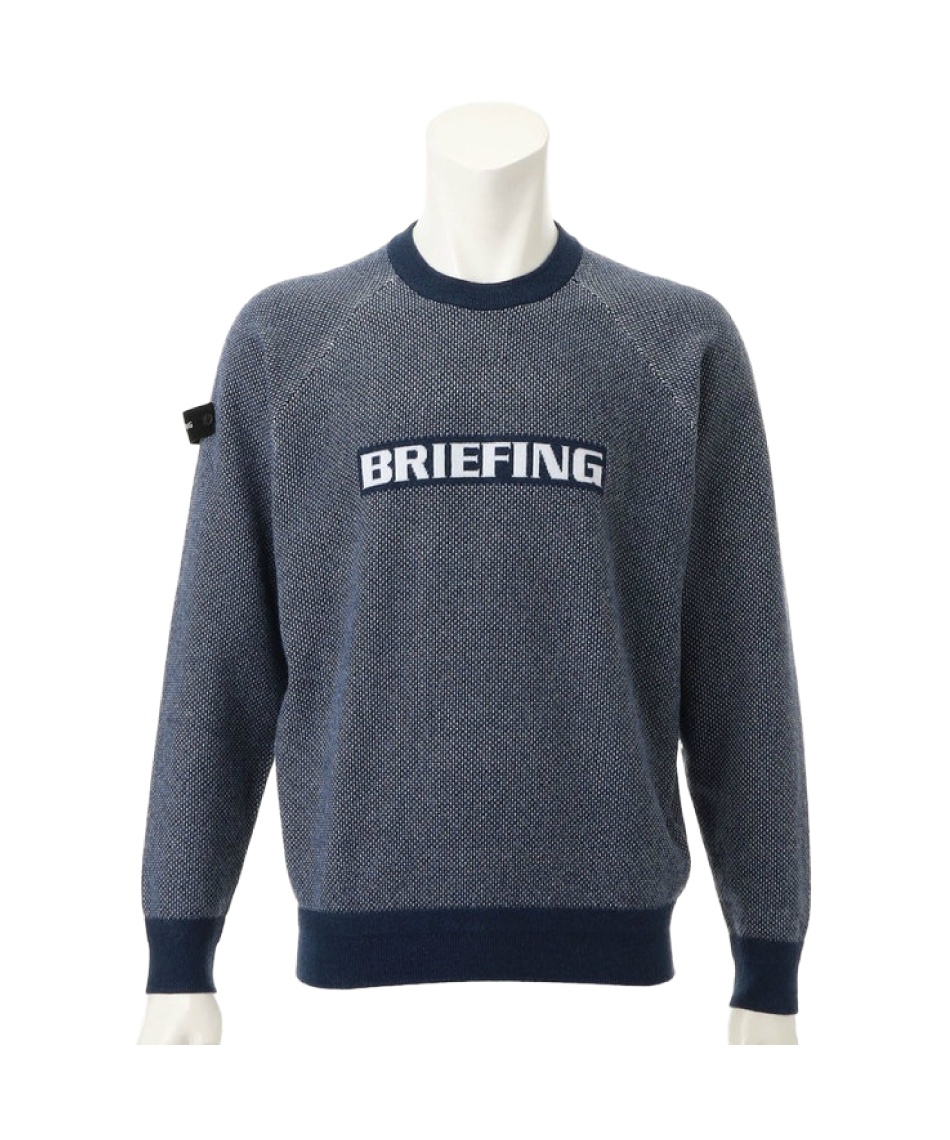 l|Cg270pt yzu[tBO(BRIEFING) 0 BIRDS EYE LOGO CREWNECK KNIT o[YAC S N[lbNjbg BRG253M33 Y 076NAVY M