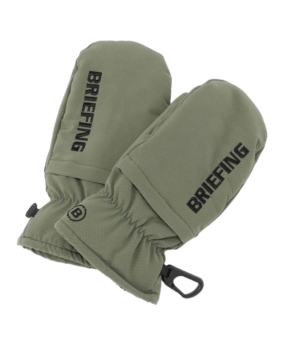 l|Cg90pt yzu[tBO(BRIEFING) St  STORMFLEECE WARM MITTENS Xg[t[X~g BRG253F07 y2025NH~fz Y 067OLIVE FREE