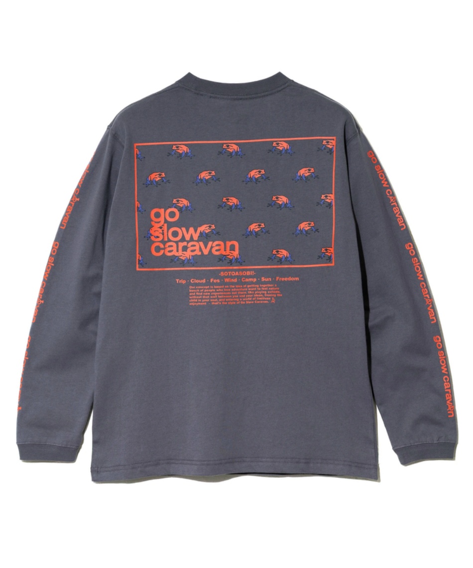 ゴースローキャラバン(Go Slow Caravan) Tシャツ 長袖 USA/C スクエア