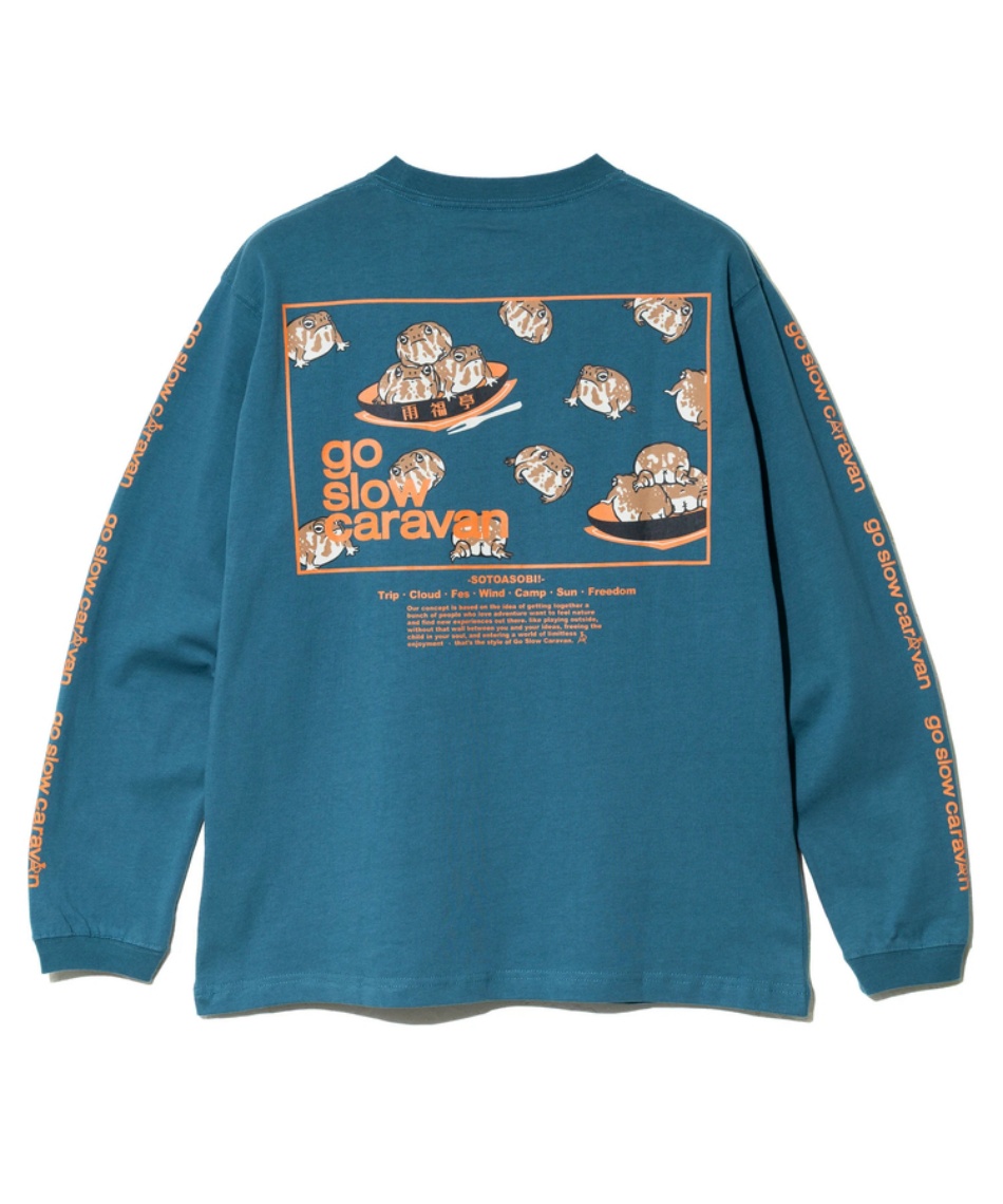ゴースローキャラバン(Go Slow Caravan) Tシャツ 長袖 USA/C スクエア