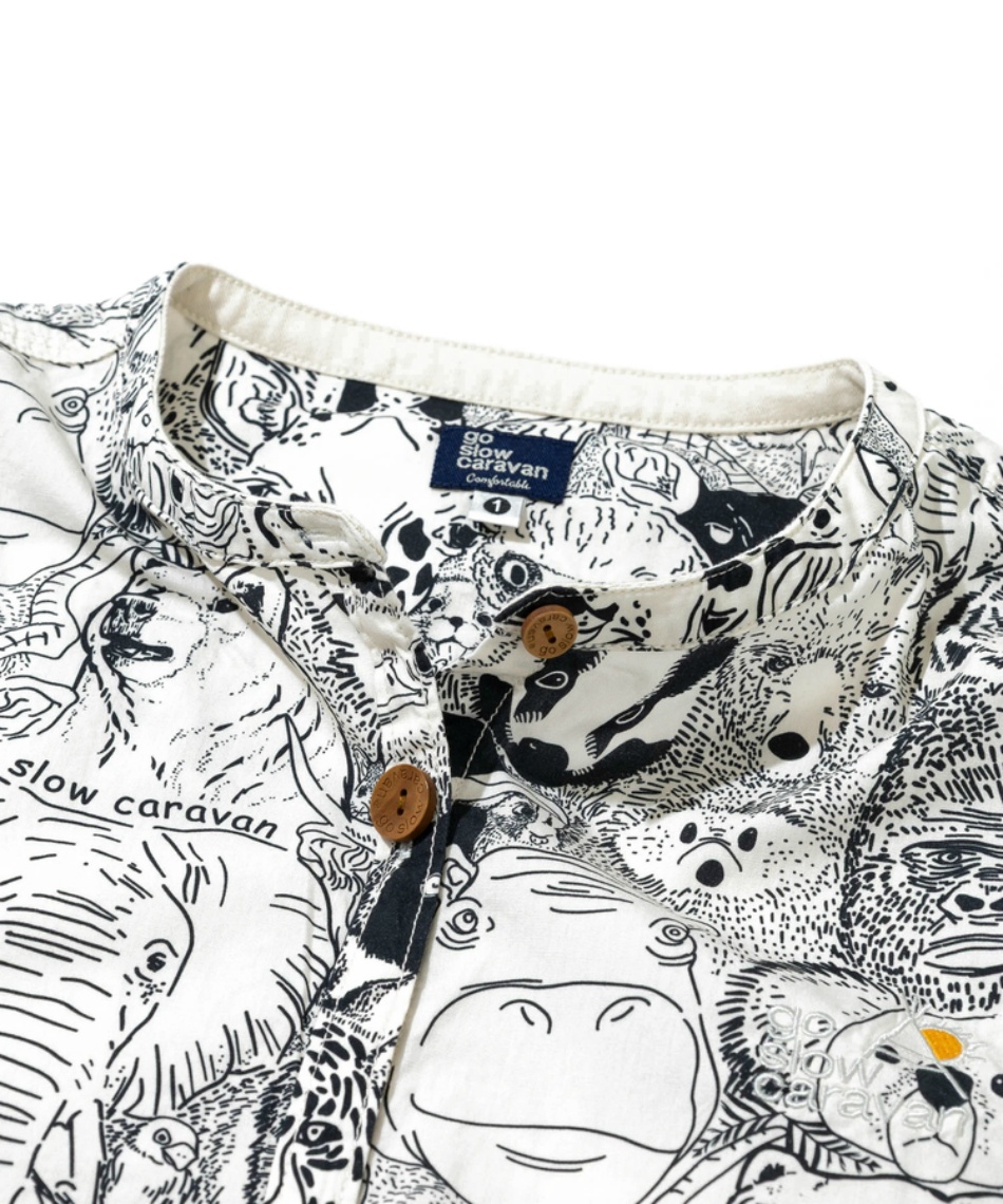 ゴースローキャラバン(Go Slow Caravan) ワンピース 長袖 アニマル