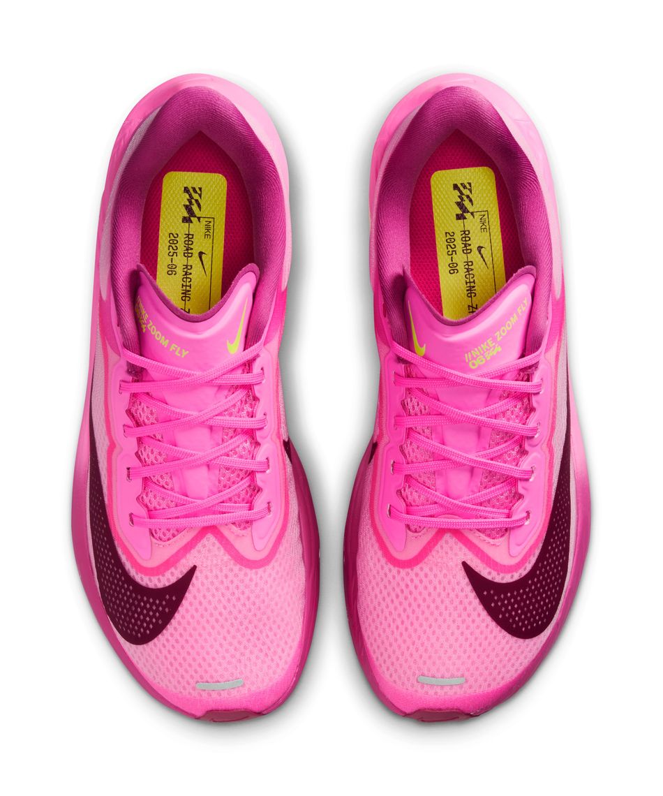 Nike Zoom ランニングシューズ 蛍光イエロー/ピンク28.5cm ナイキ NIKE スニーカー ローカット zoom flyknit streak 蛍光イエロー