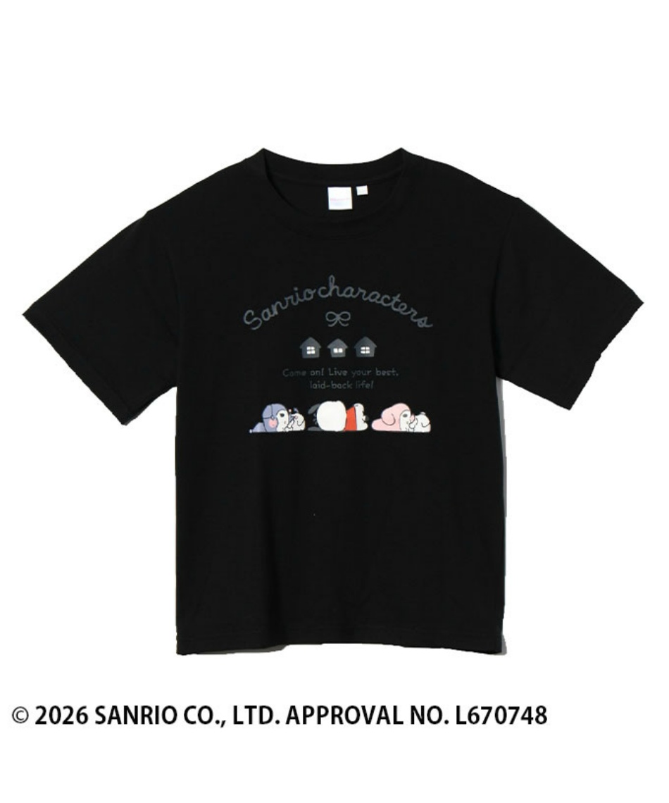 Tシャツ 半袖 サンリオキャラクターズ 寝転がりT HMK-26160 | スポーツ