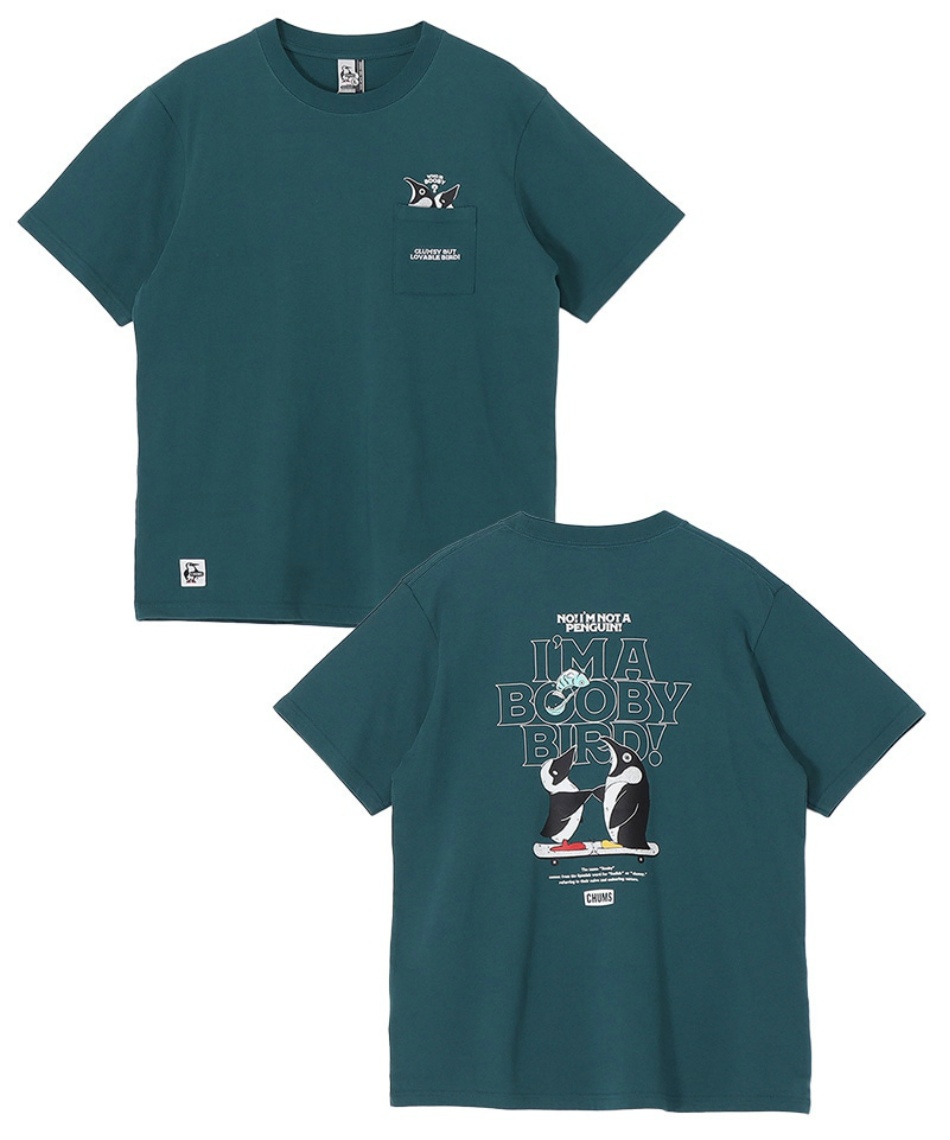 �l���|�C���g720pt �`�����X(CHUMS) T�V���c ���� �A�C���A�u�[�r�[�o�[�h�|�P�b�gT�V���c CH01-2750 �����Y Deep Teal L